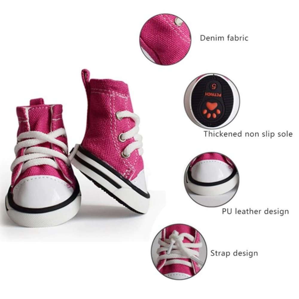 Small Dog Casual Non-slip Sports Boots Puppy Canvas Shoes (Dog and Cat) … - Picture 6 of 7